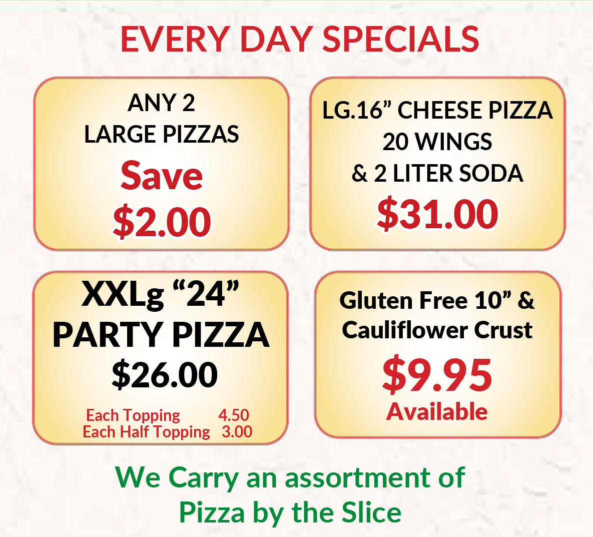 Everyday Specials 