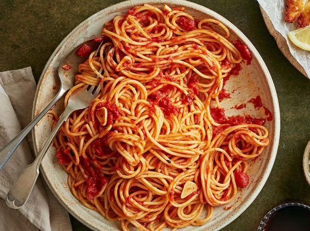 Pasta with Tomato Sauce.