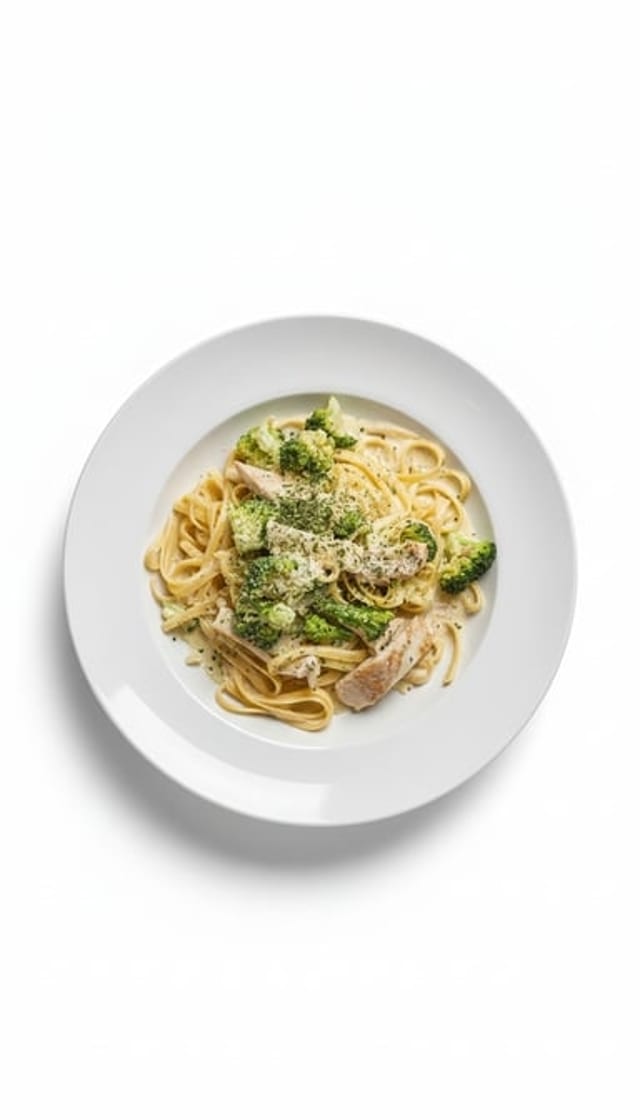 Family Chicken & Broccoli Fettuccini.